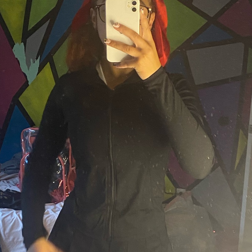 Black Athletic Zip Up